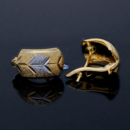 Gold Clip Earrings 18KT - FKJERN18KU3003