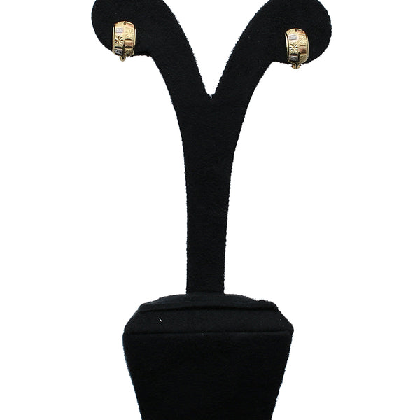 Gold Clip Earrings 18KT - FKJERN18KU3004