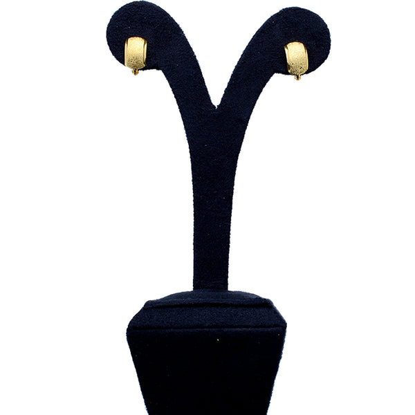 Gold Clip Earrings 18KT - FKJERN18KU3006