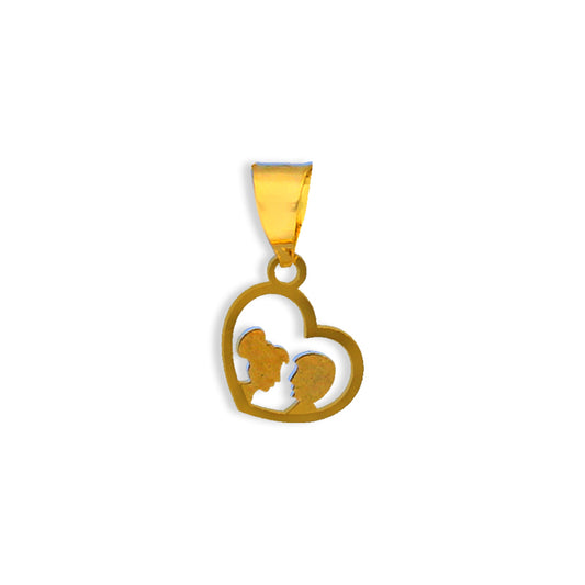 Gold Heart Pendant 18KT - FKJPND18KU1025