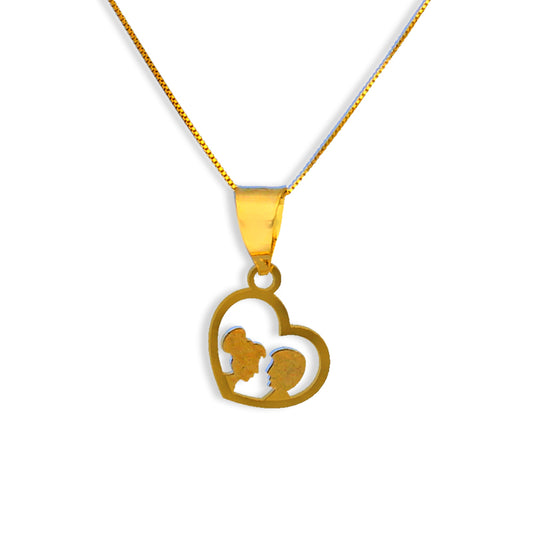 Gold Necklace (Chain with Heart Pendant) 18KT - FKJNKL18KU1025