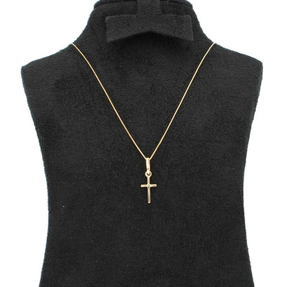 Gold Necklace (Chain with Cross Pendant) 18KT - FKJNKL18KU1028
