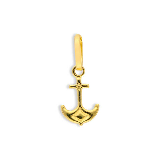 Gold Anchor Pendant 18KT - FKJPND18KU1035