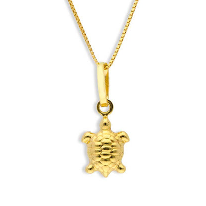 Gold Necklace (Chain with Turtle Pendant) 18KT - FKJNKL18KU1038
