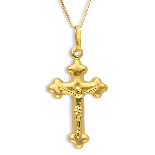 Gold Necklace (Chain with Cross Pendant) 18KT - FKJNKL18KU1030