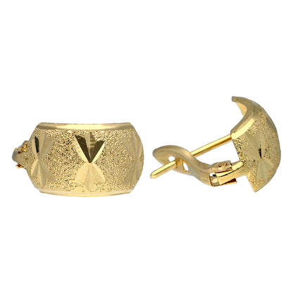 Gold Clip Earrings 18KT - FKJERN18KU3002