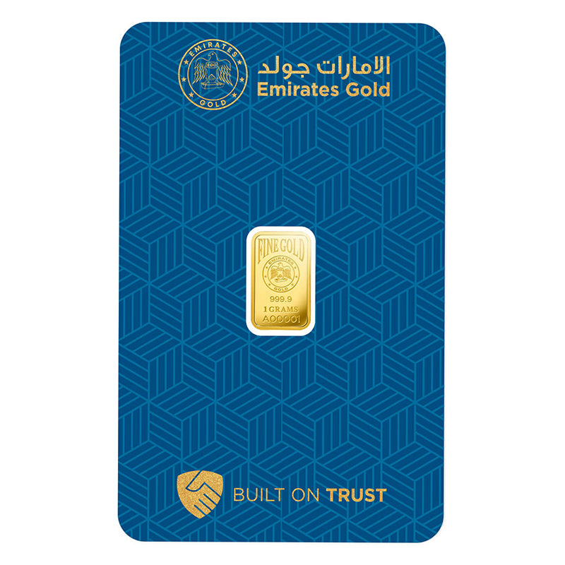 Emirates 1 Gram 999.9 Purity Gold Bar - FKJGBR24K2195