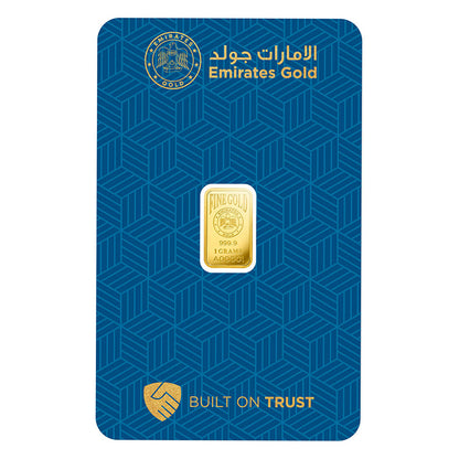 Emirates 1 Gram 999.9 Purity Gold Bar - FKJGBR24K2195