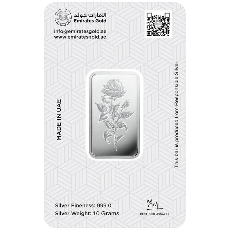 Emirates 10 Gram Silver Bar in 999 Silver - FKJGBRSL2160