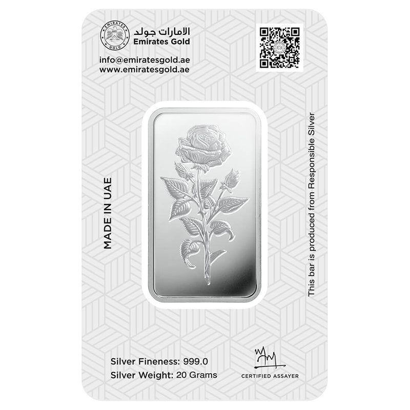 Emirates 20 Gram Silver Bar in 999 Silver - FKJGBRSL2161