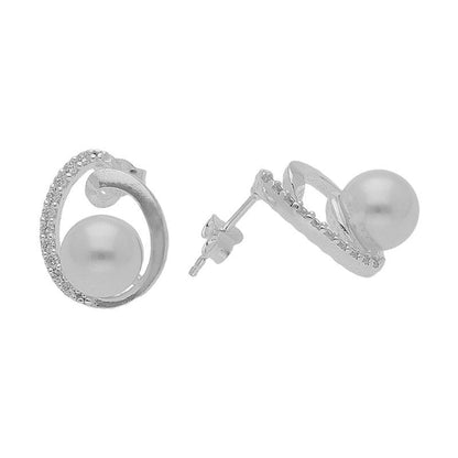 Sterling Silver 925 Pearl Pendant Set (Necklace, Earrings and Ring) - FKJNKLST2016