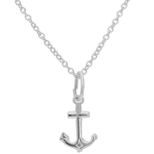 Sterling Silver 925 Necklace (Chain with Anchor Pendant) - FKJNKLSL2001