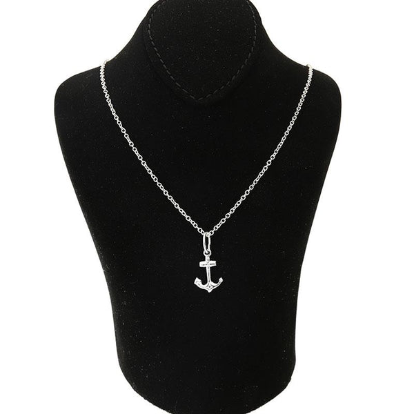 Sterling Silver 925 Necklace (Chain with Anchor Pendant) - FKJNKLSL2001