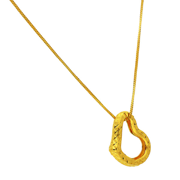Gold Heart Necklace 18KT - FKJNKL18K2043