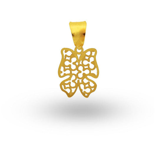 Gold Butterfly Pendant 18KT - FKJPND18K2046