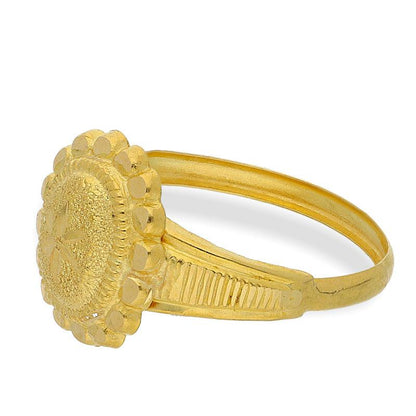 Gold Pendant Set (Necklace, Earrings and Ring) 18KT - FKJNKLST18K2127
