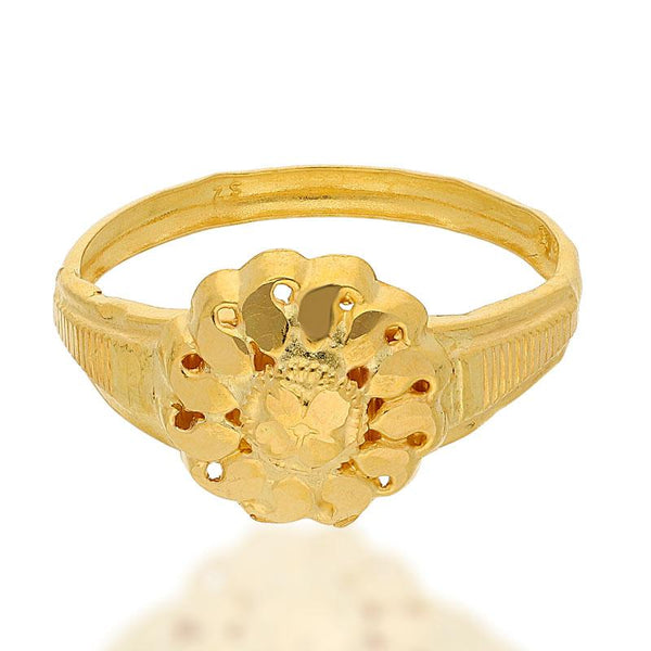 Gold Pendant Set (Necklace, Earrings and Ring) 18KT - FKJNKLST18K2128