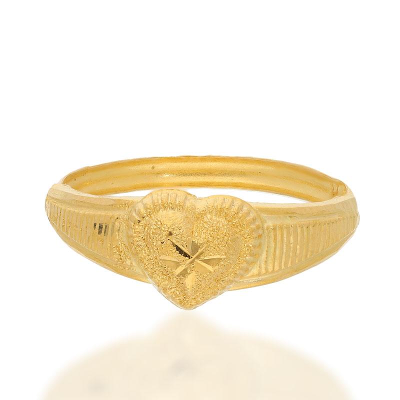 Gold Heart Ring 18KT - FKJRN1273