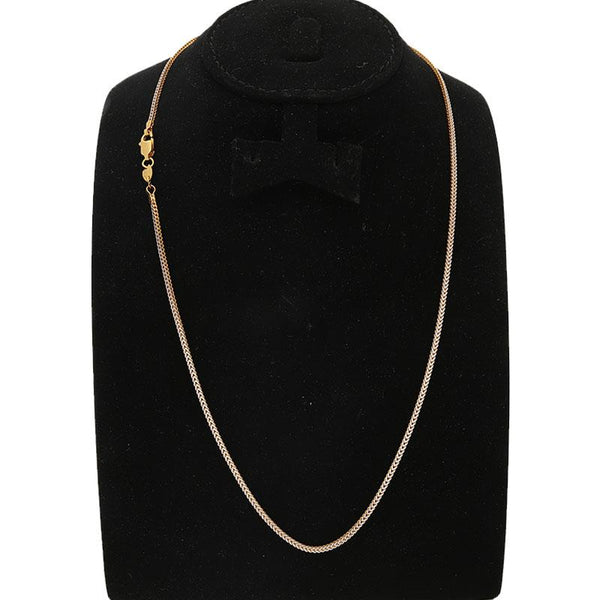 Dual Tone Gold Chain in 22KT - FKJCN22K2156