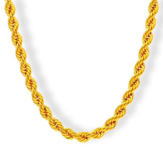 Gold Rope Chain 22KT - FKJCN22K2125