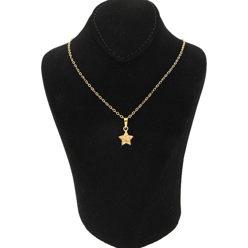 Gold Necklace (Chain with Star Pendant) 18KT - FKJNKL1481