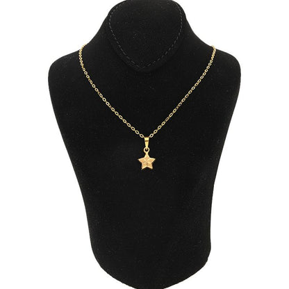 Gold Necklace (Chain with Star Pendant) 18KT - FKJNKL1481