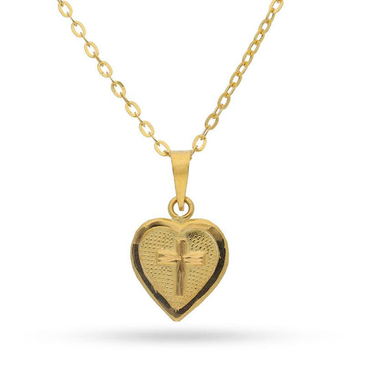 Gold Necklace (Chain with Cross Pendant) 18KT - FKJNKL1225