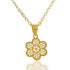 Gold Necklace (Chain with Flower Pendant) 18KT - FKJNKL18K2079