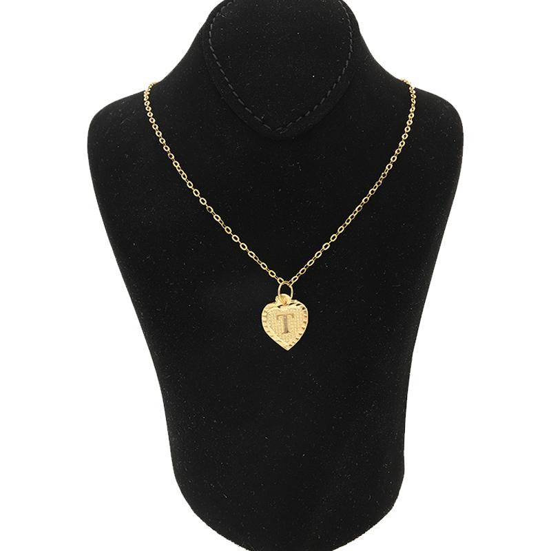 Gold Necklace (Chain with Alphabet Pendant) 18KT - FKJNKL1452