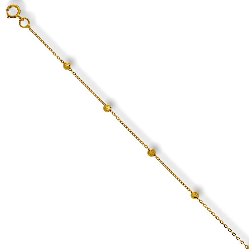 Gold Balls Bracelet 21KT - FKJBRL21K2242