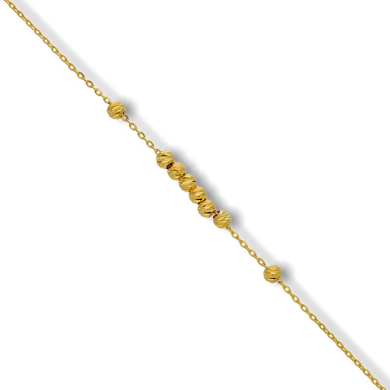 Gold Balls Bracelet 21KT - FKJBRL21K2247