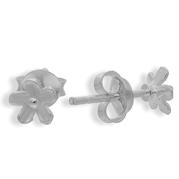 Sterling Silver 925 Flower Earrings - FKJERNSL2189