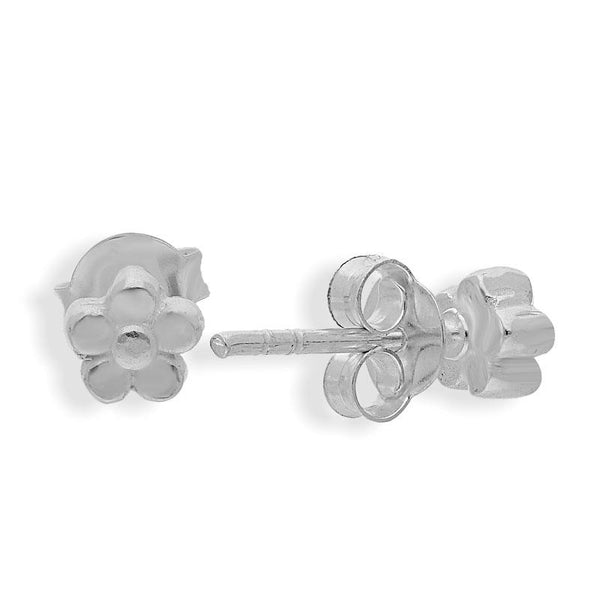 Sterling Silver 925 Flower Earrings - FKJERNSL2190