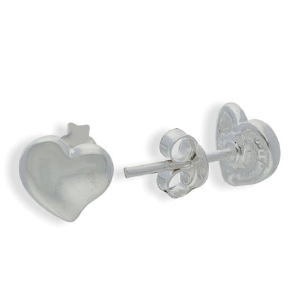 Sterling Silver 925 Heart Earrings - FKJERNSL2198