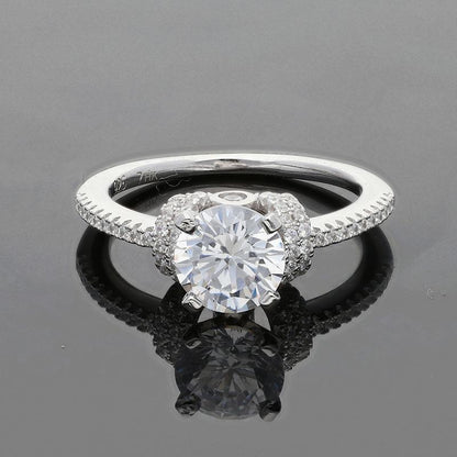 Sterling Silver 925 Round Solitaire Ring - FKJRNSL2455