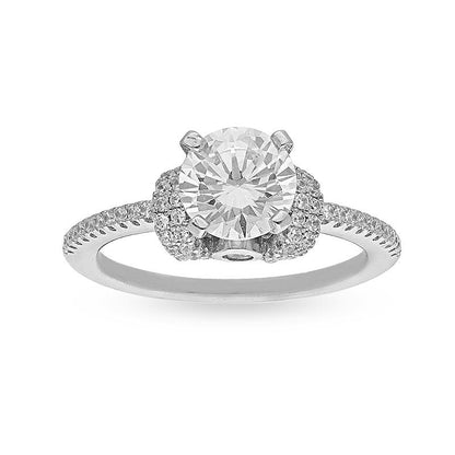 Sterling Silver 925 Round Solitaire Ring - FKJRNSL2455