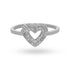 Sterling Silver 925 Heart Shaped Ring - FKJRNSL2463