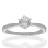 Sterling Silver 925 Round Shaped Solitaire Ring - FKJRNSL2495
