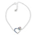 Sterling Silver 925 Heart and Flower Bracelet - FKJBRLSL2280