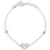 Sterling Silver 925 Heart and Infinity Bracelet - FKJBRLSL2312