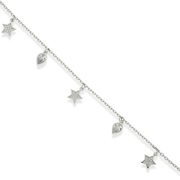 Sterling Silver 925 Star Bracelet - FKJBRLSL2340