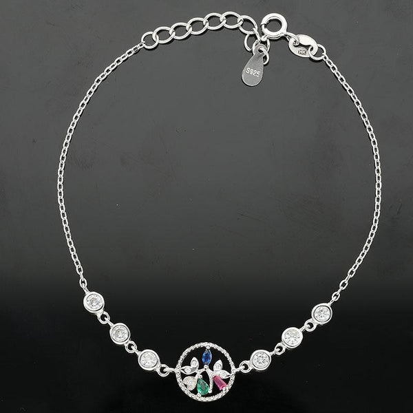 Sterling Silver 925 Flower Bracelet - FKJBRLSL2342