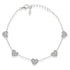 Sterling Silver 925 Heart Bracelet - FKJBRLSL2339