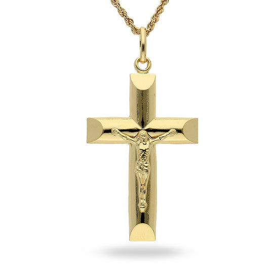 Gold Necklace (Chain with Cross Pendant) 18KT - FKJNKL18KU1009