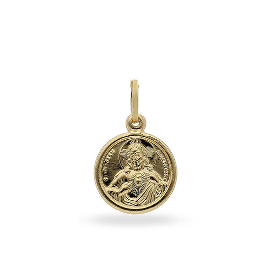 Gold Jesus Pendant 18KT - FKJPND18KU1005
