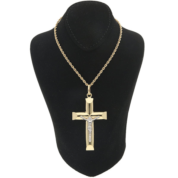 Gold Necklace (Chain with Cross Pendant) 18KT - FKJNKL18KU1010