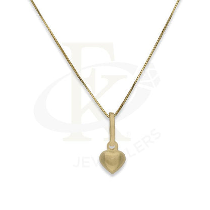 Gold Necklace (Chain with Heart Shaped Pendant) 18KT - FKJNKL18K2291
