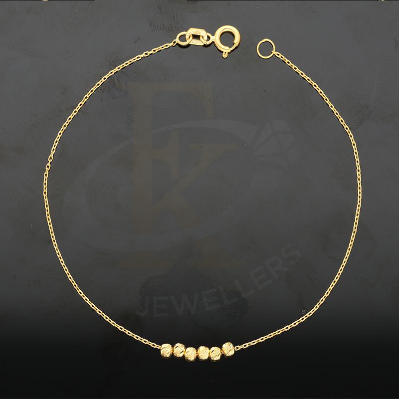 Gold Beads Bracelet 21KT - FKJBRL21K2392