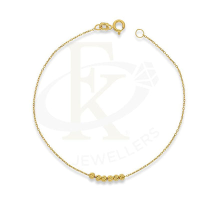 Gold Beads Bracelet 21KT - FKJBRL21K2392