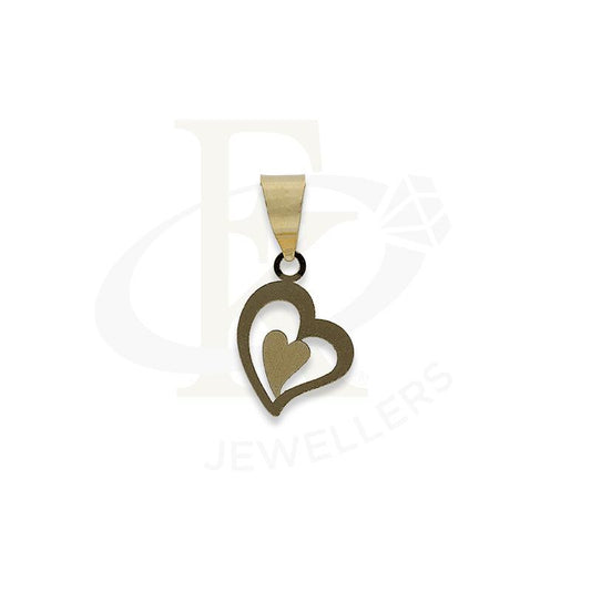 Gold Heart Shaped Pendant 18KT - FKJPND18K2303